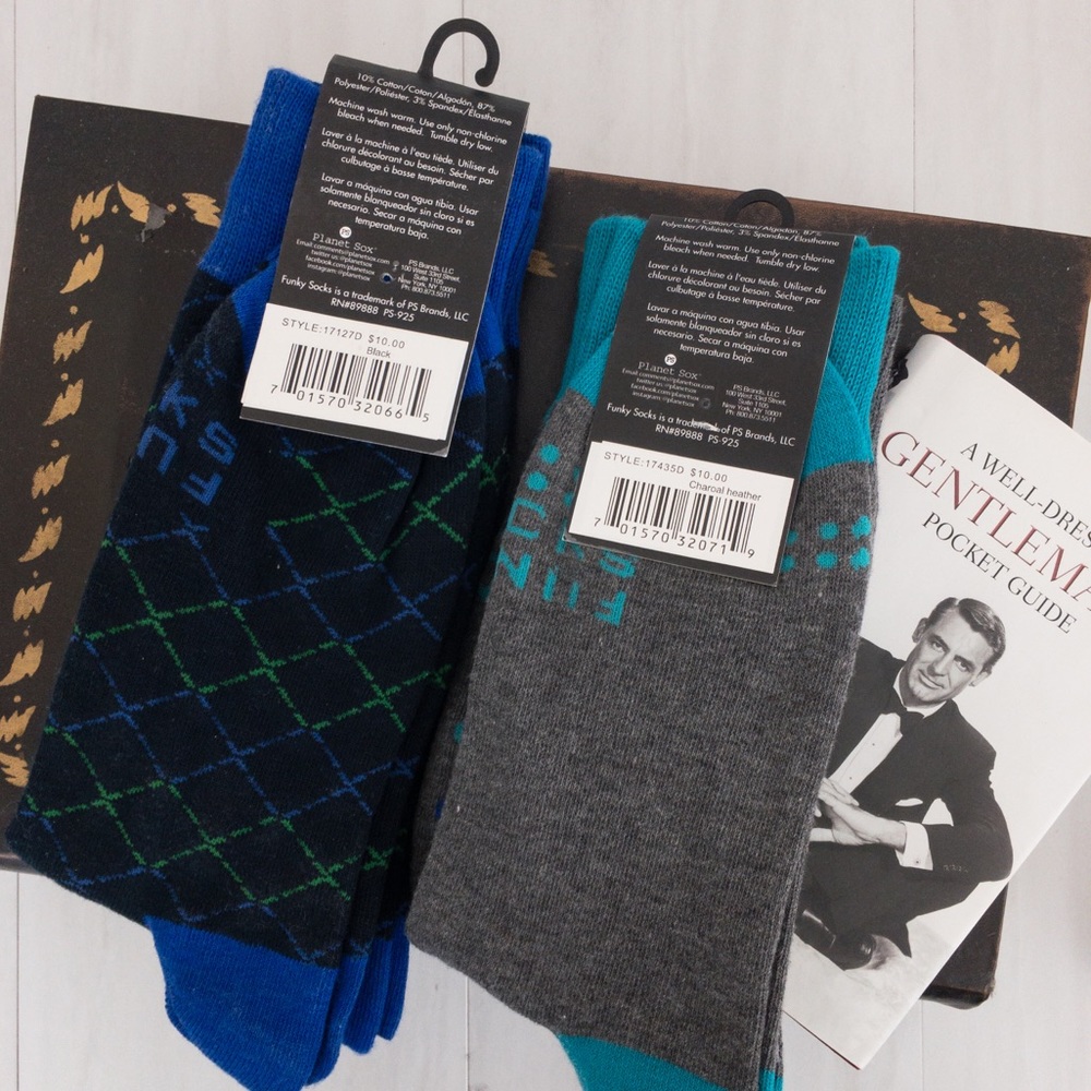 Men’s Funky Socks by PS Studio • Four Pair - Picture 2 of 4